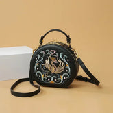 2025 Fashion PU Circular Crossbody Bag – Women's Zipper Handbag - Himpall